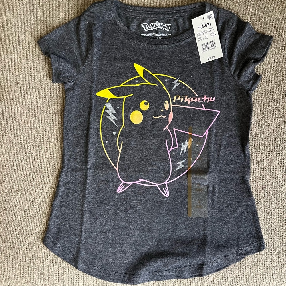 Pikachu kids shirts